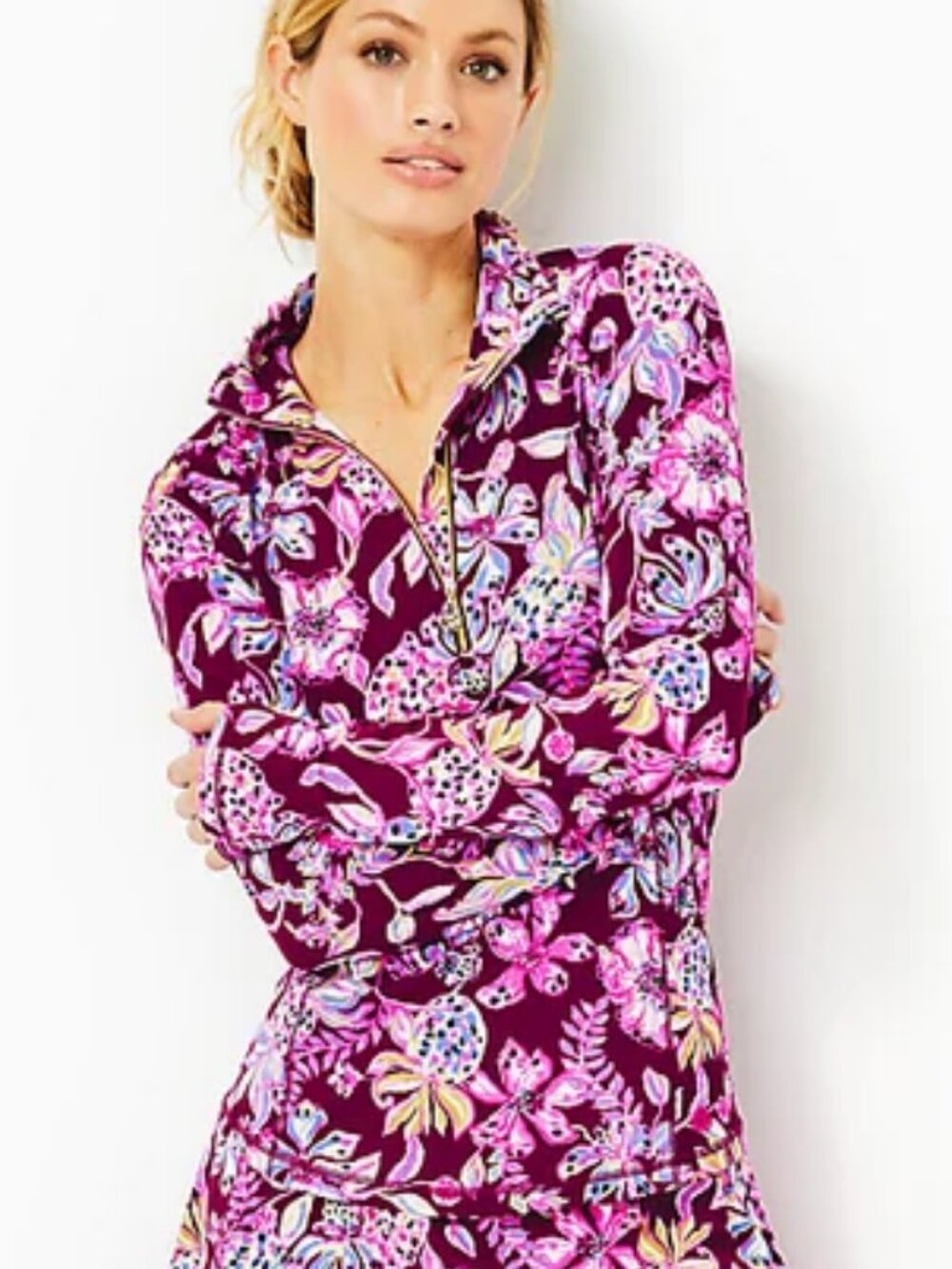 Lilly Pulitzer Justine Half Zip UPF 50